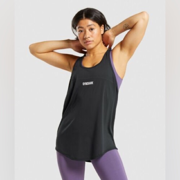 Gymshark Tops - Gymshark Breeze Lightweight Seamless Vest - Black